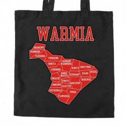 torba Warmia mapa gmin