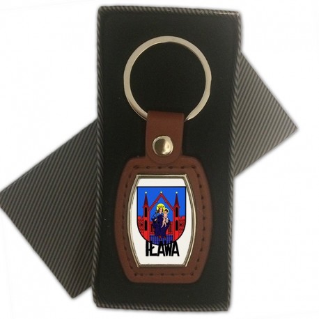 brelok skórzany herb Iława