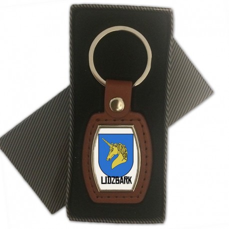 brelok skórzany herb Lidzbark