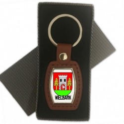 brelok skórzany herb Wielbark