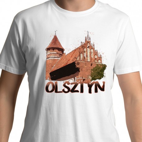 koszulka Olsztyn zamek akwarela